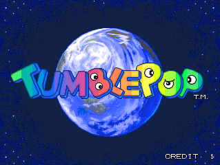 Tumble Pop (World) Title Screen